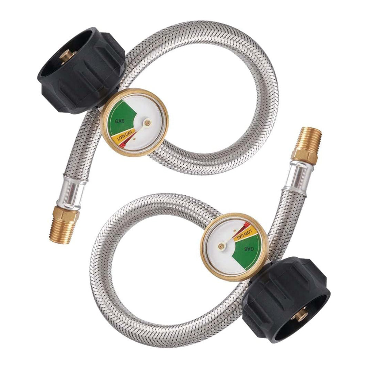Gasland 12 Inch RV Propane Hose with Gauge