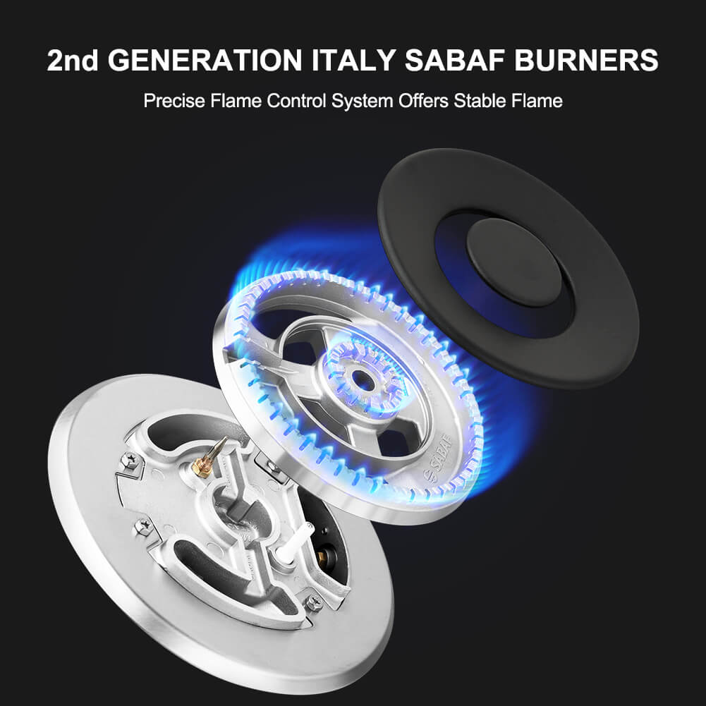 Thermomate 36'' Built-In Gas Cooktop w/ SABAF Burners