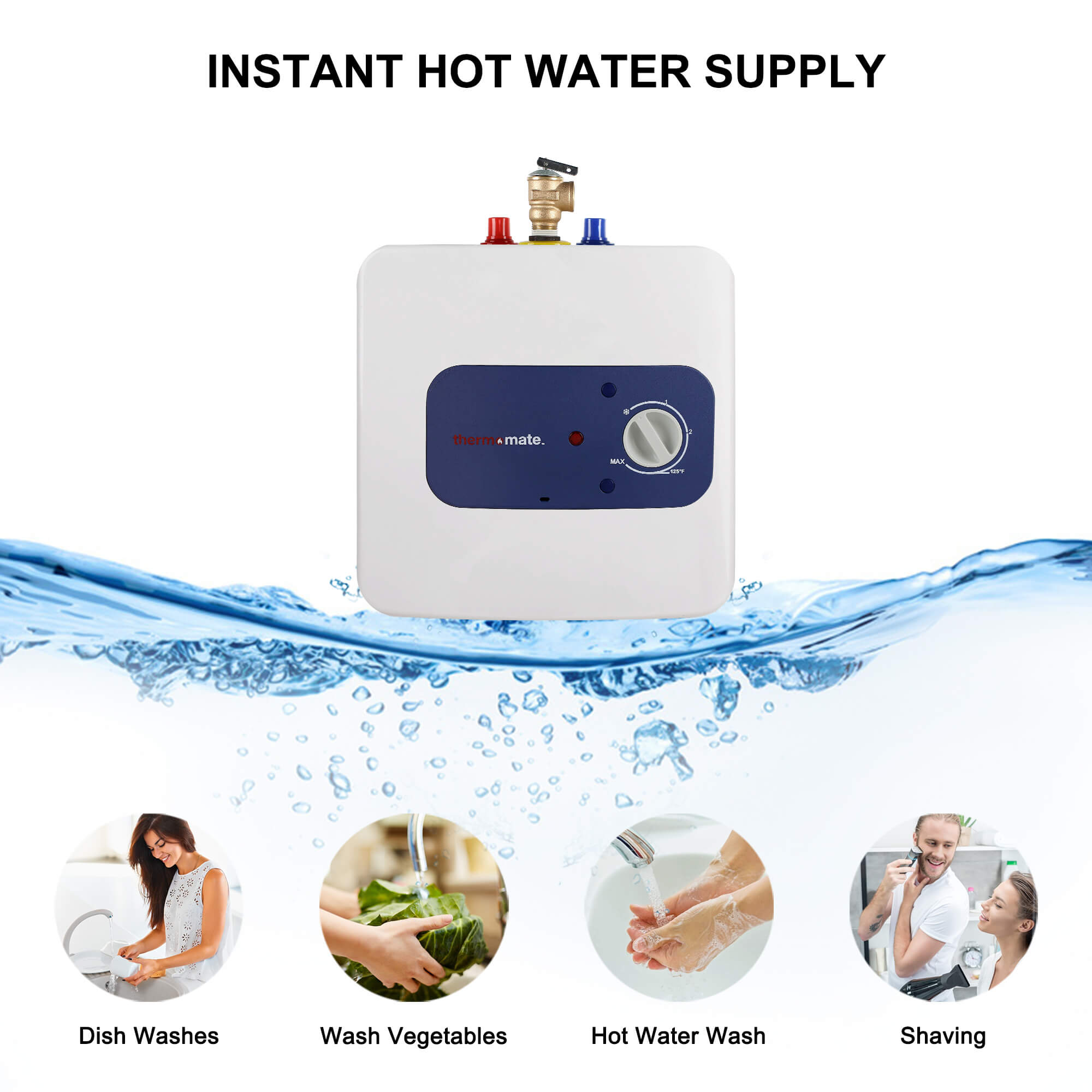 Thermomate Mini Tank Electric Water Heater - 2.5 Gallons