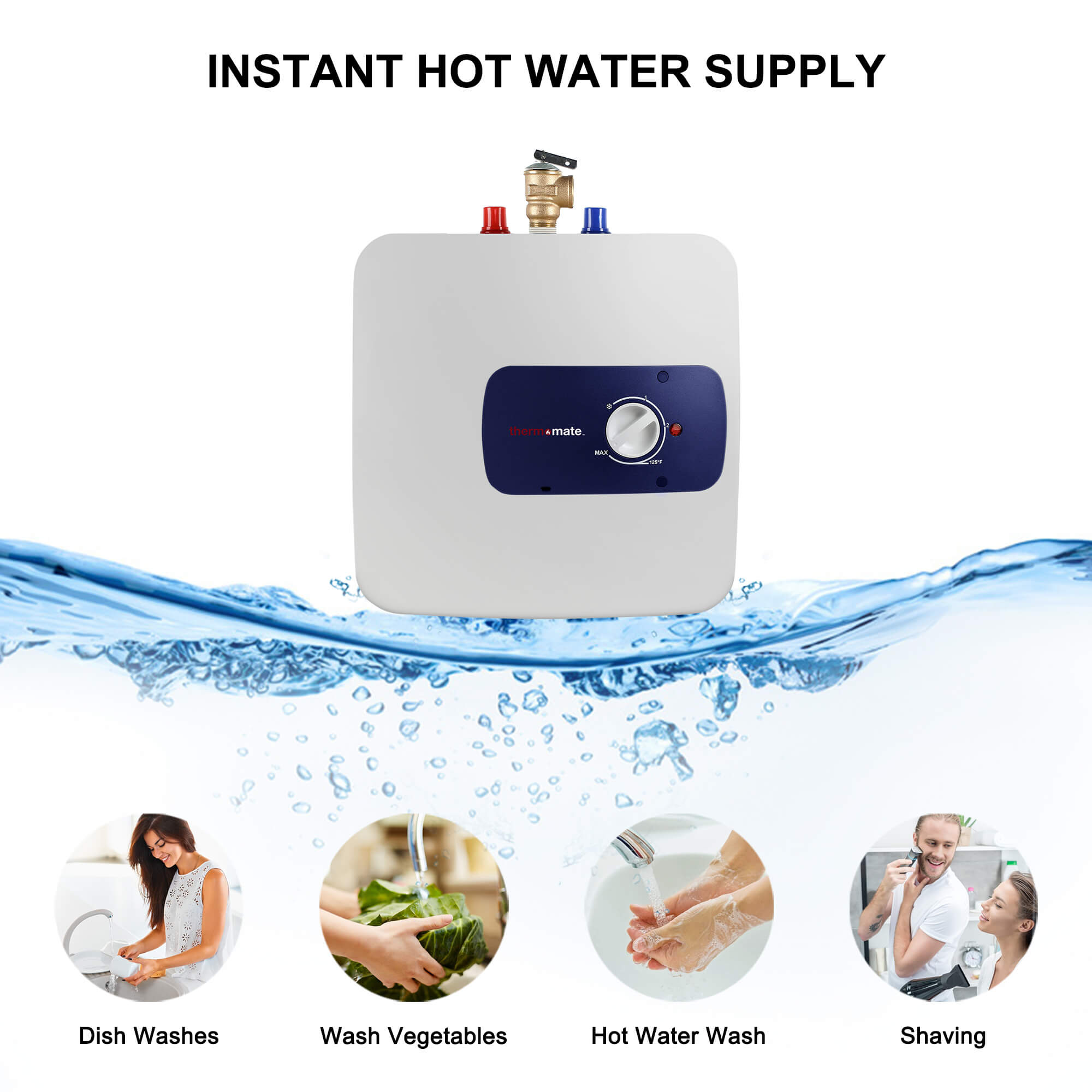 Thermomate Mini Tank Electric Water Heater - 4.0 Gallons