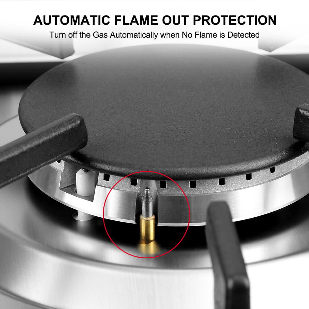 Thermomate 36'' Built-In Gas Cooktop w/ 5 Burners