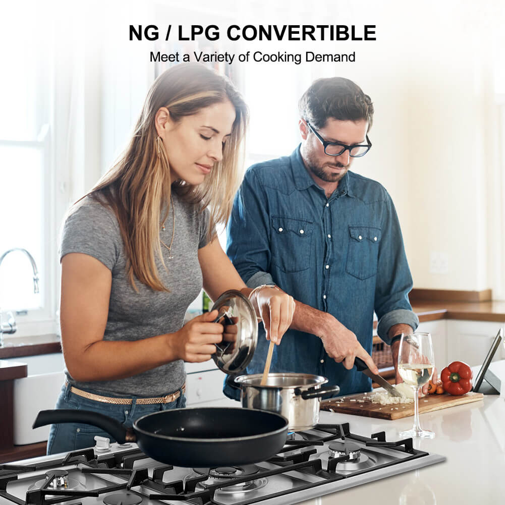 Thermomate 36'' Built-In Gas Cooktop w/ 5 Burners