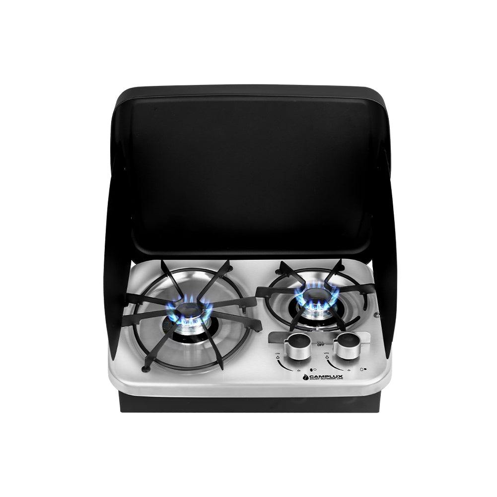 Camplux Built-In RV Propane Gas Cooktop w/ 2 Burner