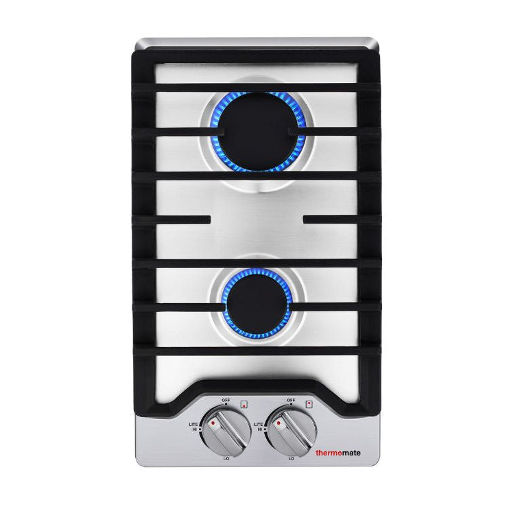 Thermomate 12'' Built-In Gas Cooktop w/ 2 Burners