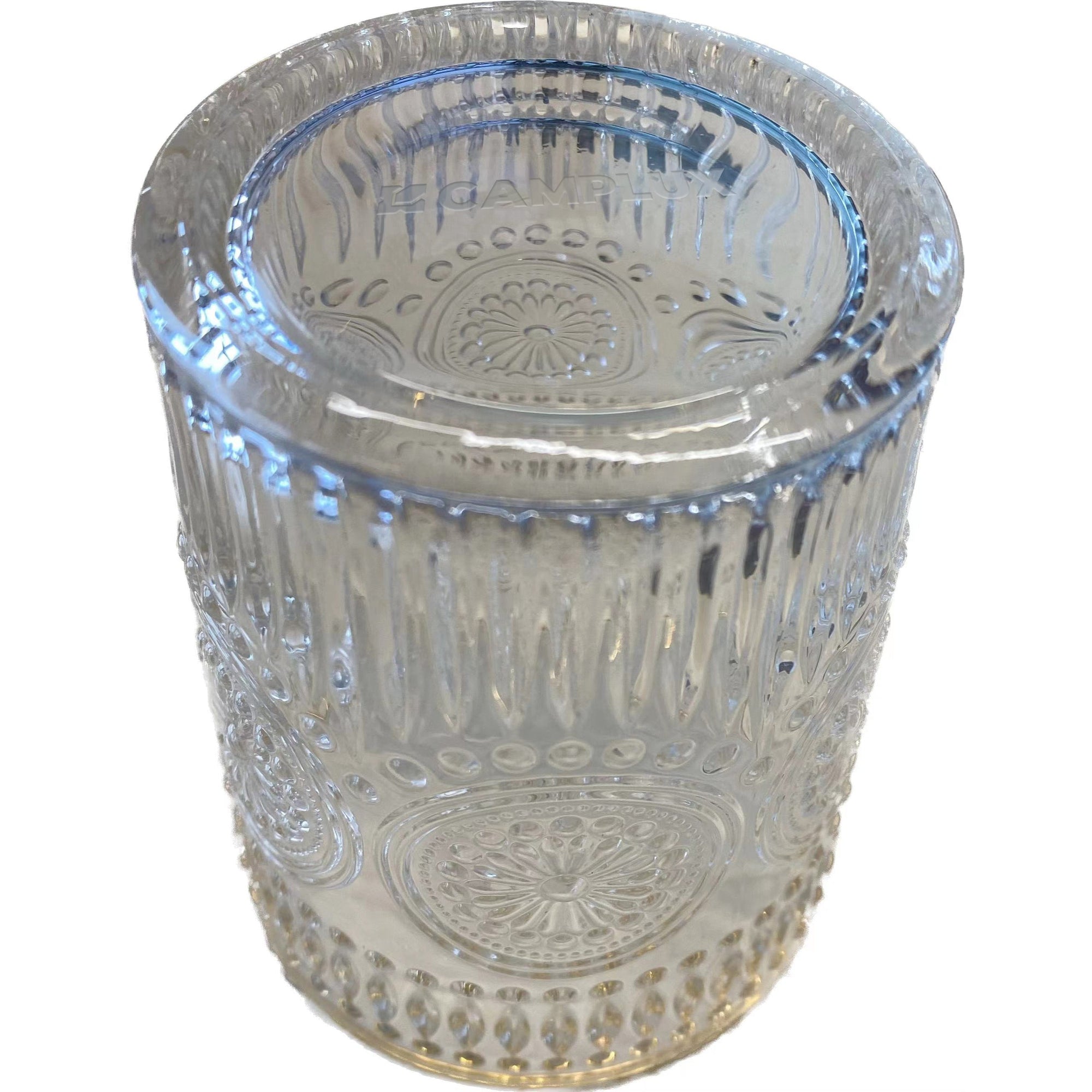 CAMPLUX Glass Coffee Mug - 16 oz Tumbler Science of Coffee Glass