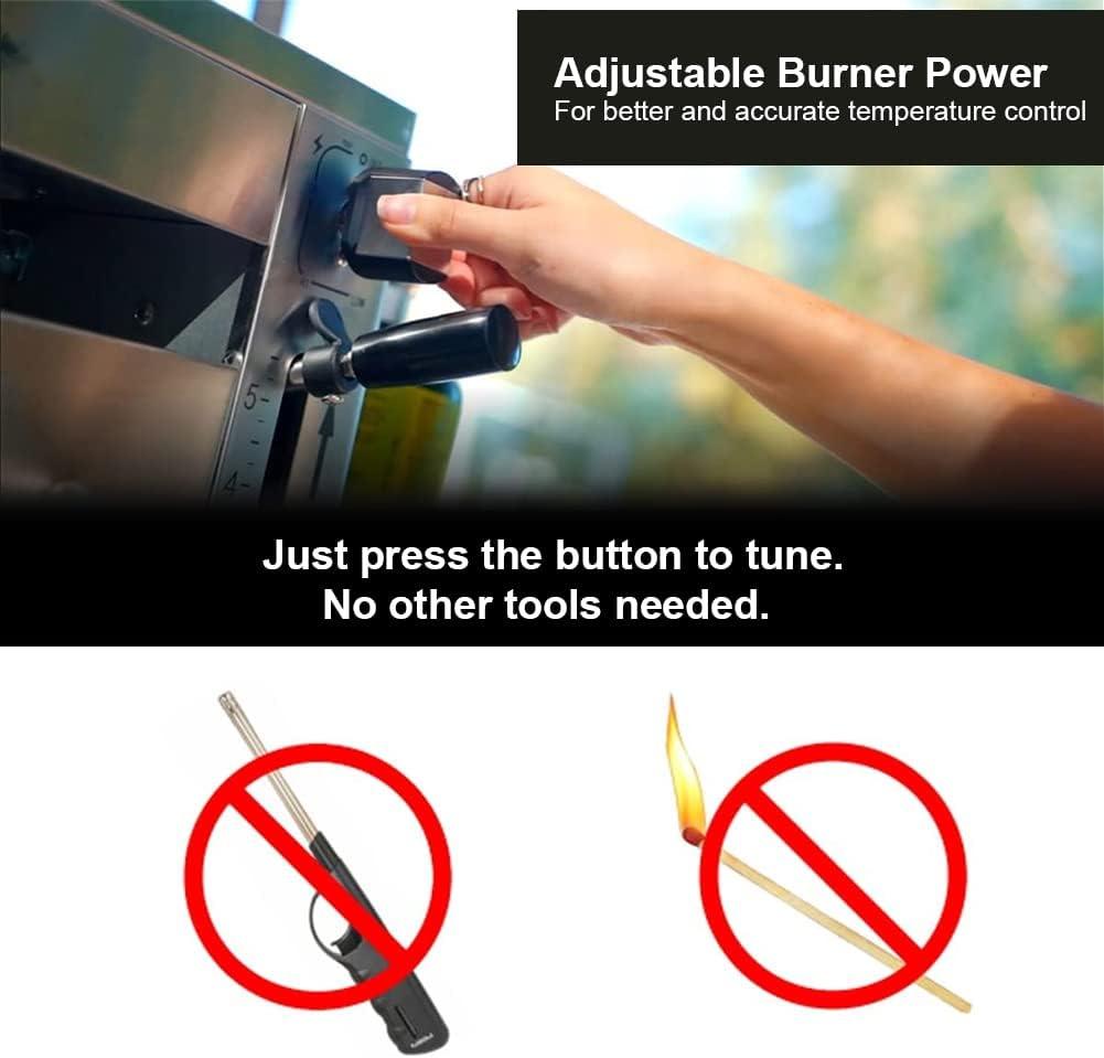 CAMPLUX TANKLESS Propane Infrared Steak Grill,1600℉ Fast Efficient Heating Outdoor Portable Gas Grill with Vertical Cooking,Stainless Steel Single Burner Propane Gas Grill,Perfect for Steak,Ribeyes,Picnic,Barbecues