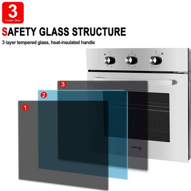 Gasland Chef 24'' Built-In Electric Single Wall Oven - 9 Functions