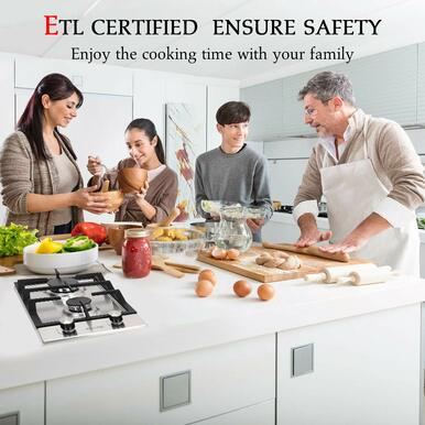 Gasland Chef 12'' Convertible Gas Cooktop w/ Thermocouple Protection