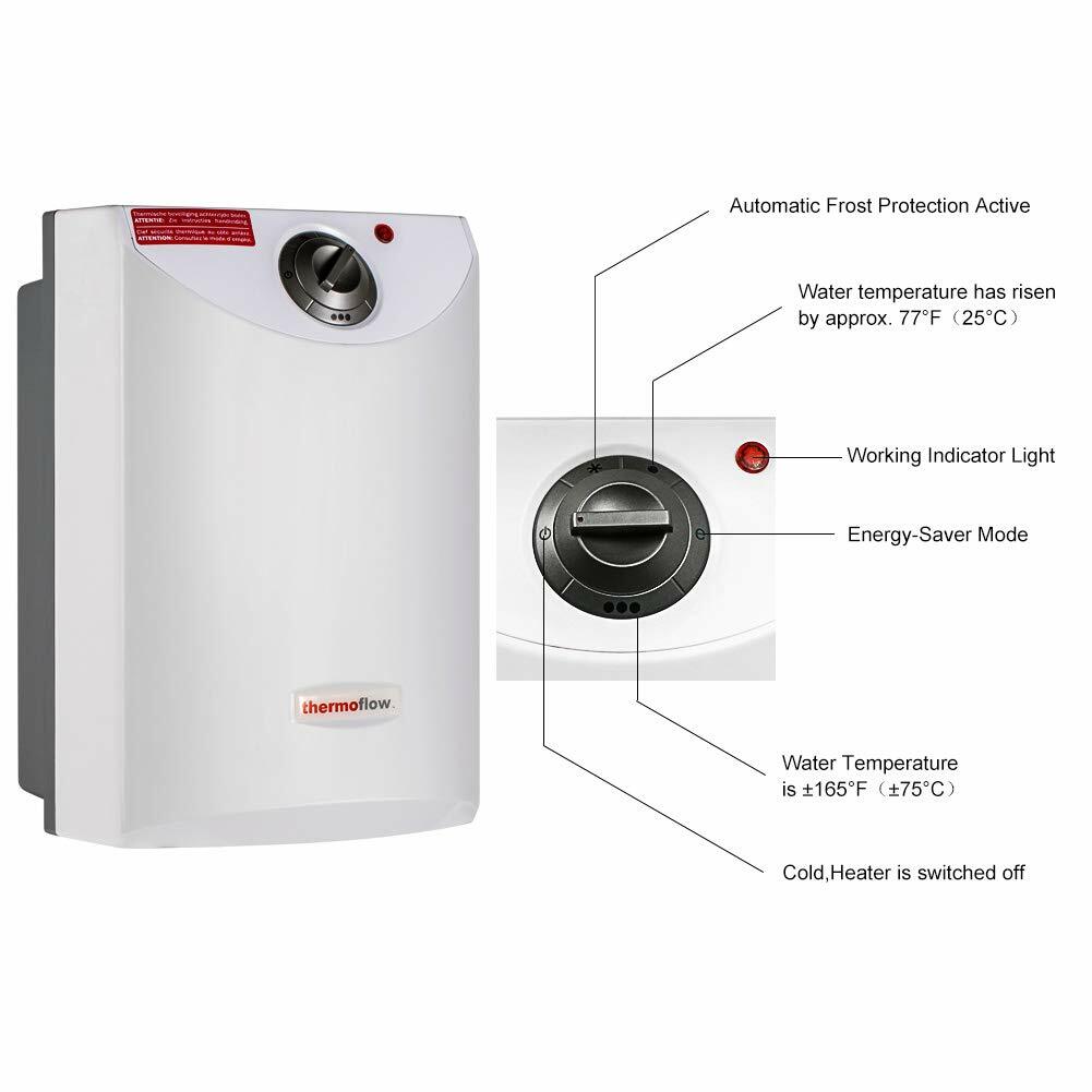 Thermoflow Mini Tank Electric Water Heater - 4 Gallons