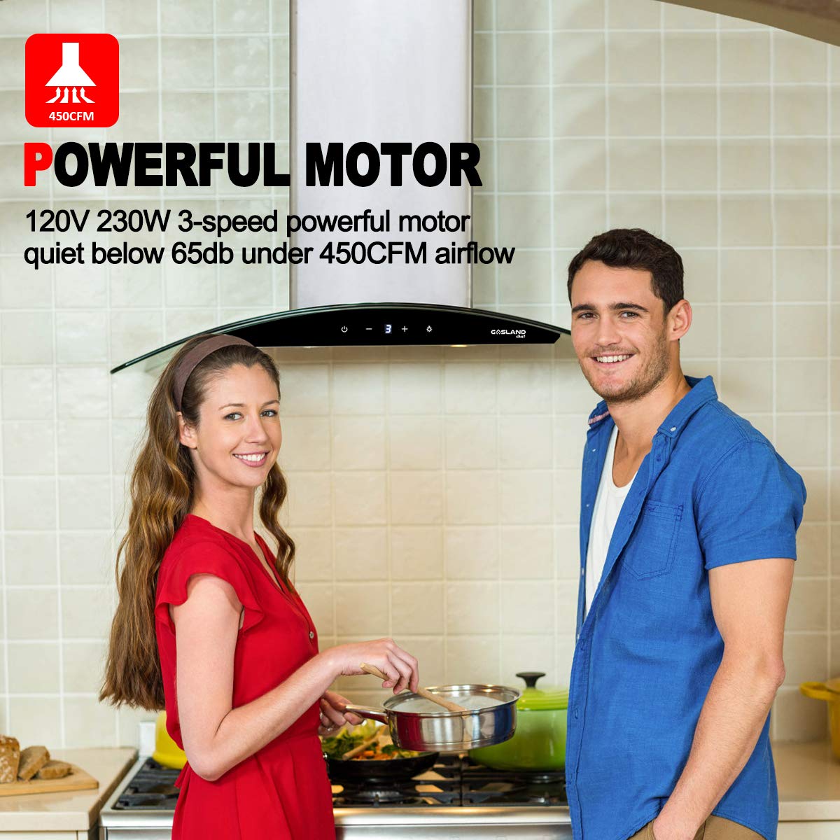 Gasland Chef 36'' Wall Mount Range Hood - Sensor Touch Control