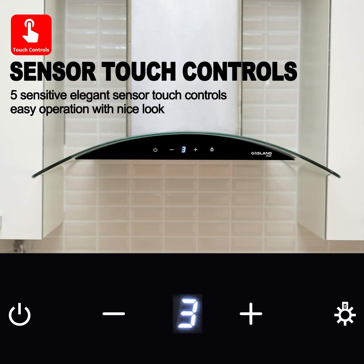 Gasland Chef 36'' Wall Mount Range Hood - Sensor Touch Control