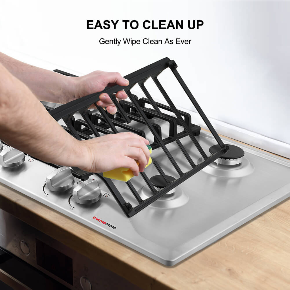 Thermomate 30'' Built-In Gas Cooktop w/ 4 SABAF Burners