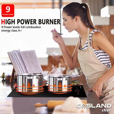 Gasland Chef 12'' Ceramic Cooktop Sensor Touch Control - Black