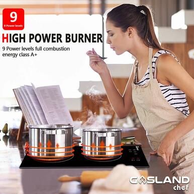 Gasland Chef 12'' Induction Cooktop Double Burner - Sensor Control