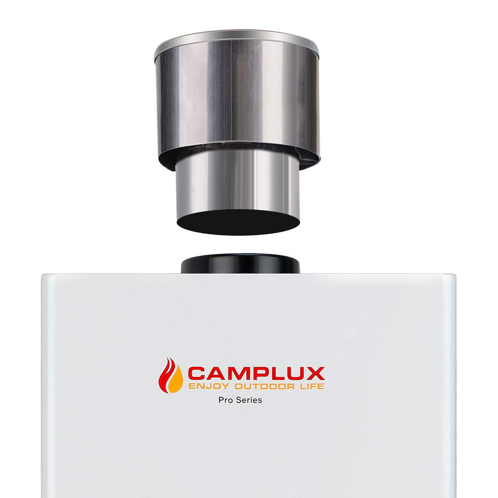 Camplux 4.33'' (110mm) Rain Cap - Stainless Steel, Rain & Wind-proof
