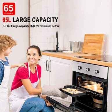 Gasland Chef 24'' Built-In Electric Single Wall Oven - 9 Functions