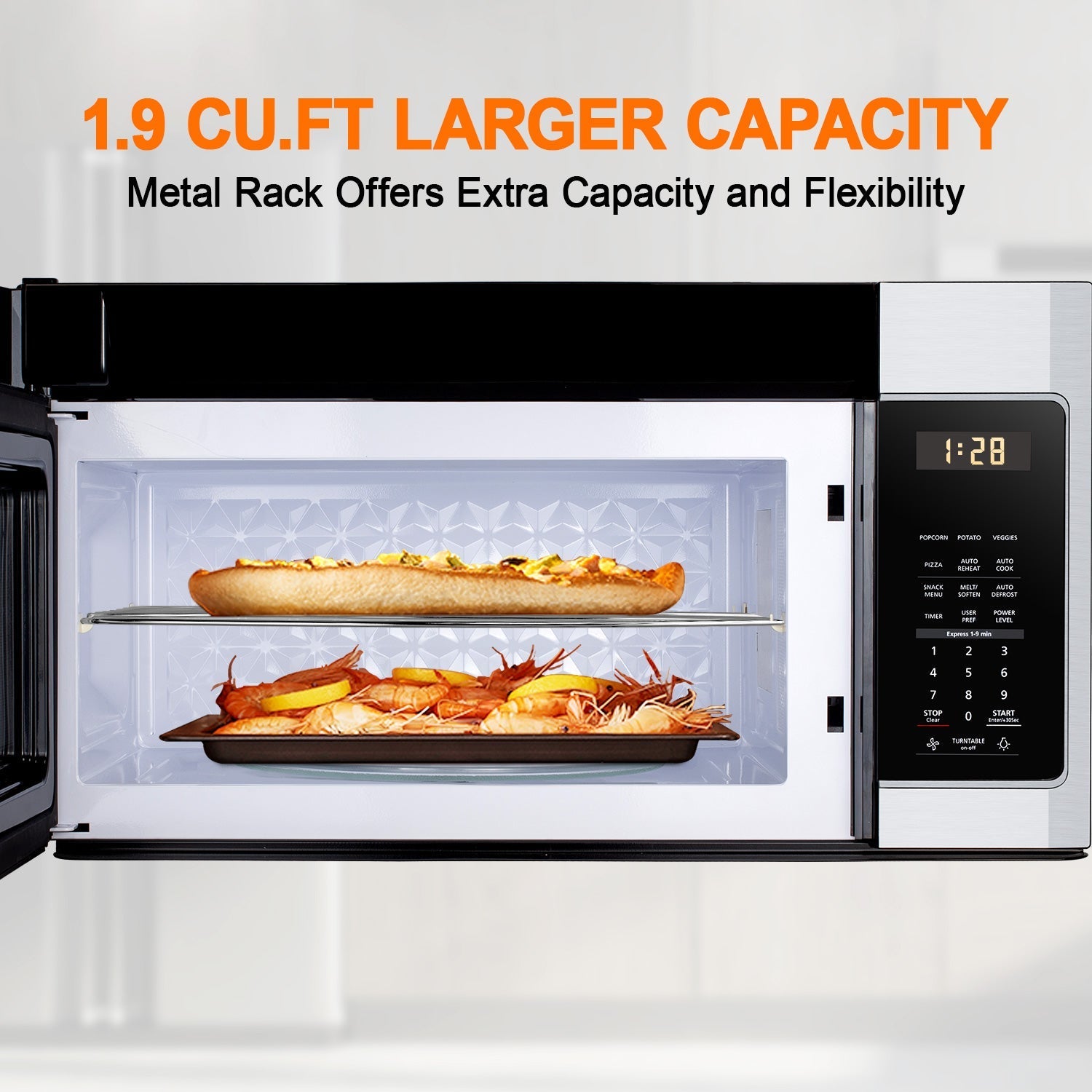 Gasland Chef 30'' Over-the-Range Microwave Oven - Silver