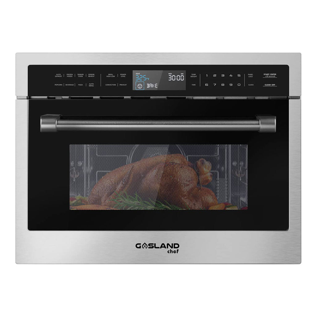 Gasland Chef 24'' Built-in Convection Microwave Oven - Silvery
