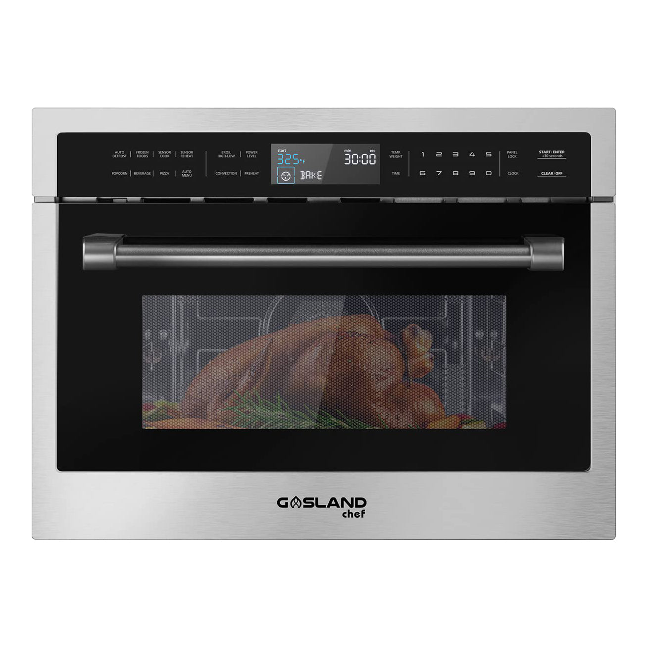 Gasland Chef 24'' Built-in Convection Microwave Oven - Silvery