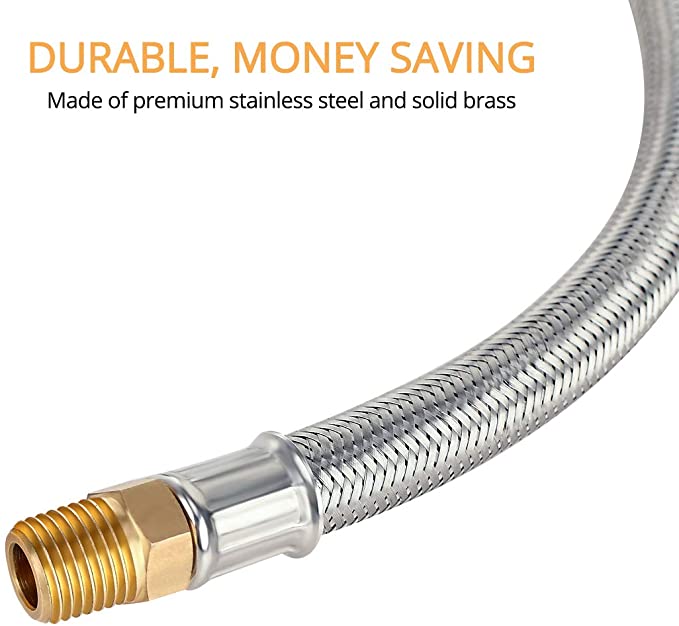 Gasland 12 Inch RV Propane Hose with Gauge