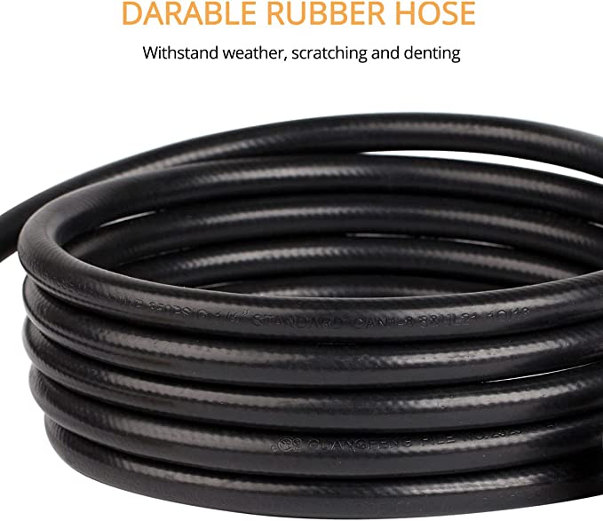 Gasland 12 FT Propane Extension Hose w/ Gauge, Leak Detector