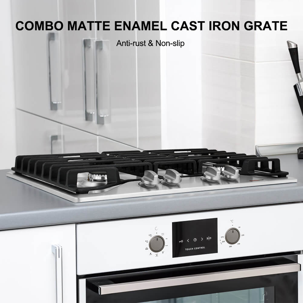 Thermomate 30'' Built-In Gas Cooktop w/ 4 SABAF Burners