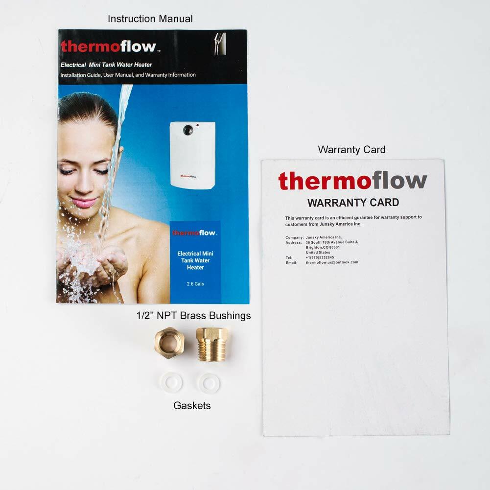 Thermoflow Mini Tank Electric Water Heater - 2.6-Gallons