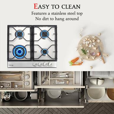 Gasland Chef 24'' Built-In Gas Cooktops w/ Thermocouple Protection