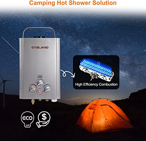 Gasland Outdoor 6L 1.58GPM Propane Water Heater for RV Camping
