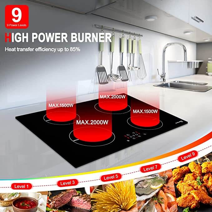 Gasland Chef 30'' Electric Cooktop - 4 Cooking Zone Countertop