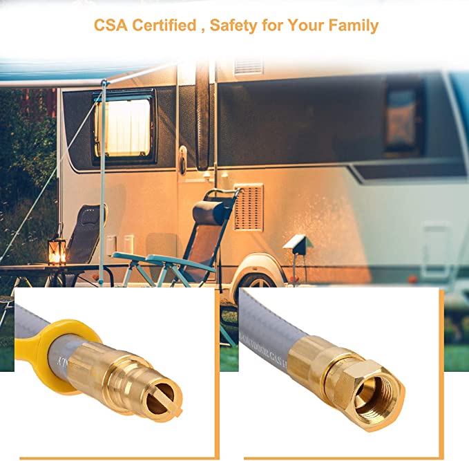 Gasland 12 Feet Flexible Natural & Propane Gas Line - CSA Certified