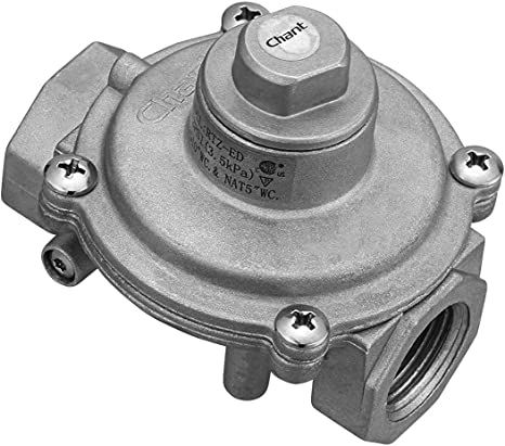 Gasland Liquefied Propane & Natural Gas Pressure Regulator - 1/2 NPT In/Out Gas Pipe