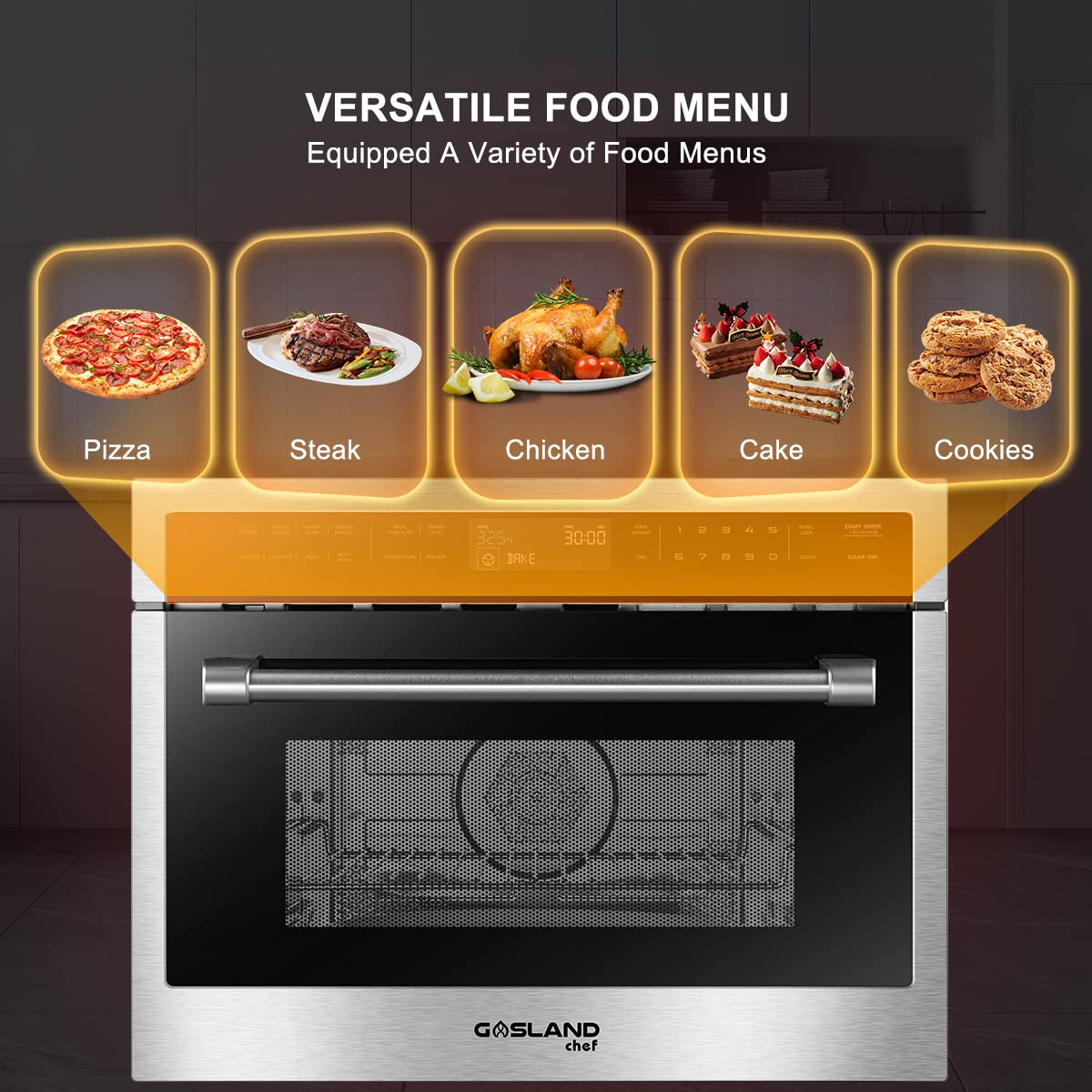 Gasland Chef 24'' Built-in Convection Microwave Oven - Silvery