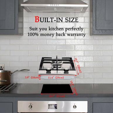 Gasland Chef 12'' Convertible Gas Cooktop w/ Thermocouple Protection
