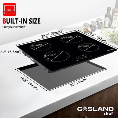 Gasland Chef 24'' Induction Cooktop - Sensor Control