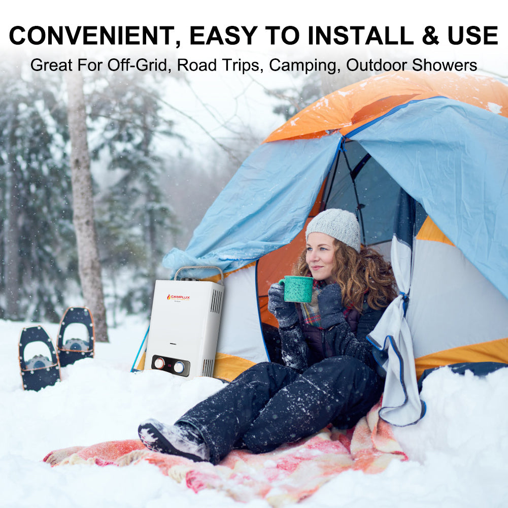 Camplux Outdoor Tankless Propane Water Heater - 1.58 GPM