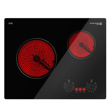 Gasland Chef 21'' Ceramic Cooktop Mechanical Knob Control - Black