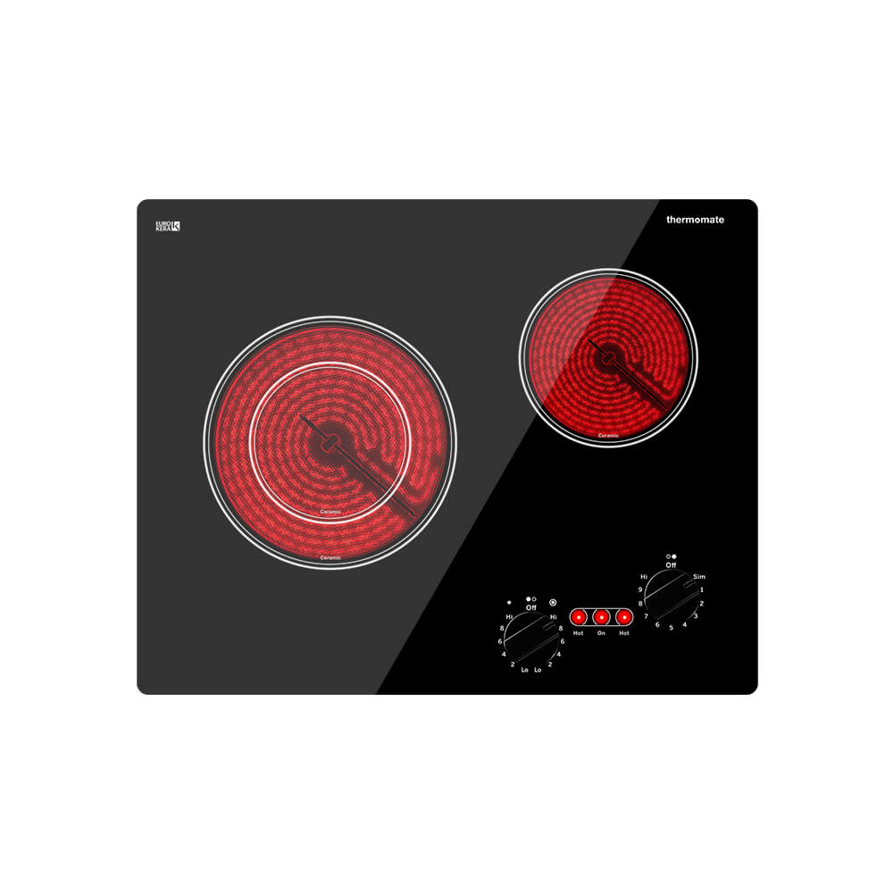 Thermomate 21'' Built-In Ceramic Cooktop - Knob Control