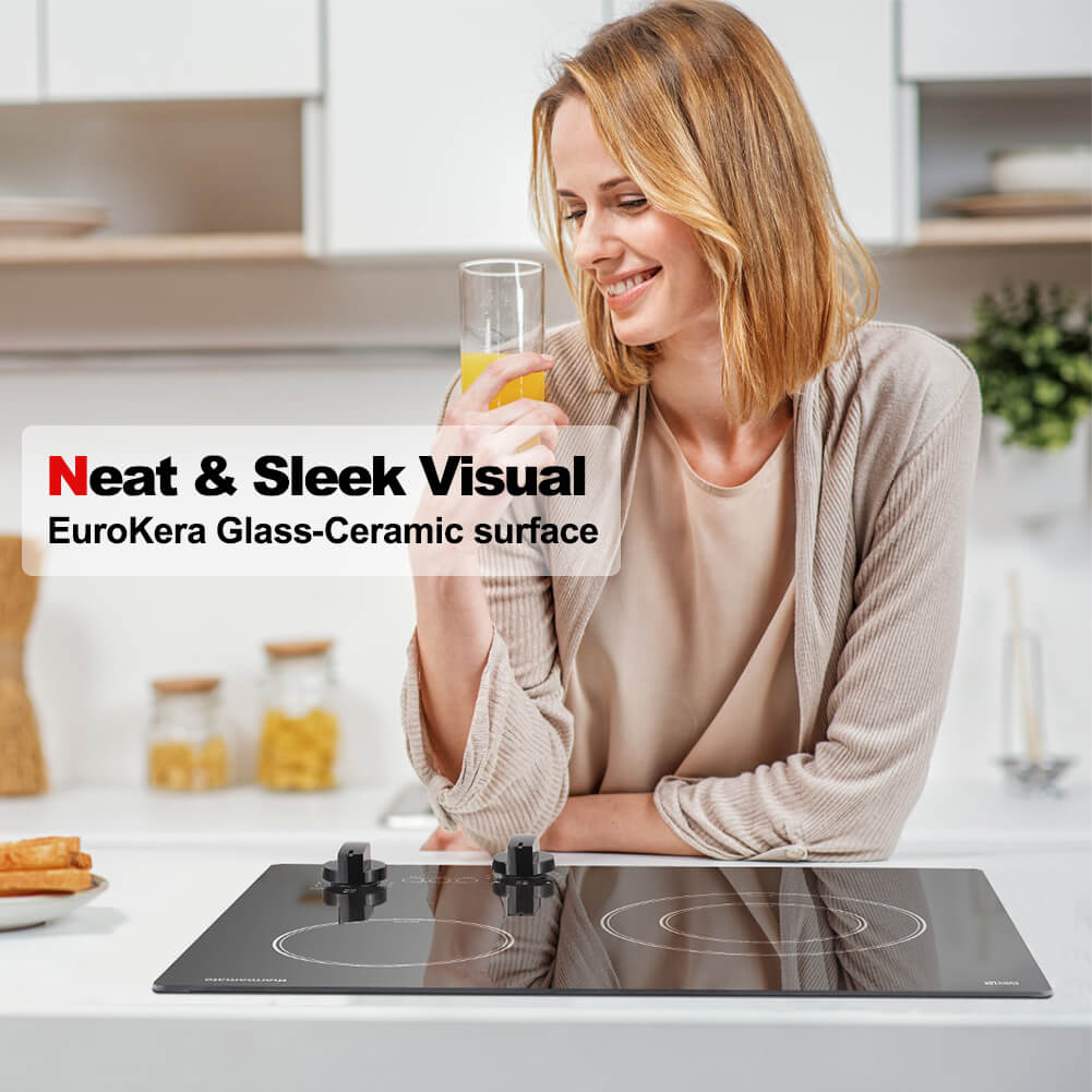 Thermomate 21'' Built-In Ceramic Cooktop - Knob Control