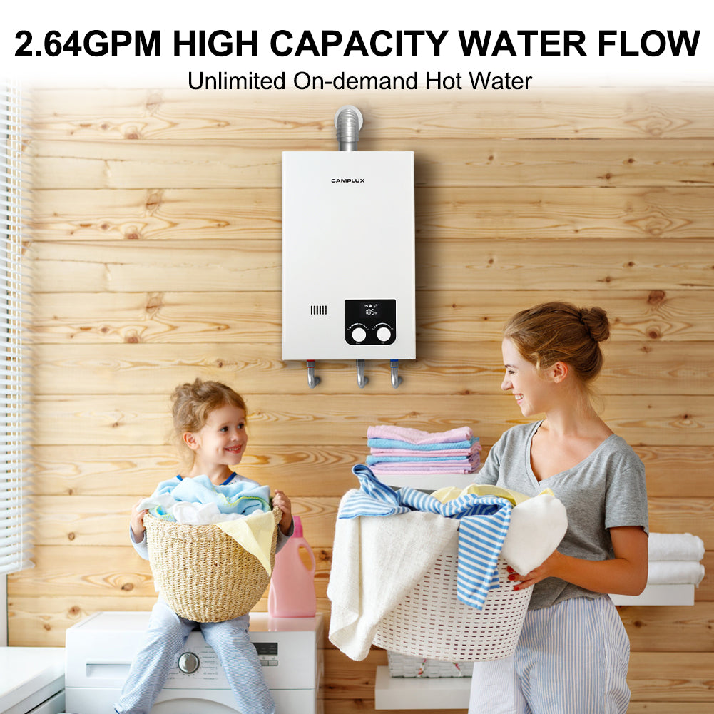 Camplux High Capacity Tankless Propane Gas Residential Water Heater