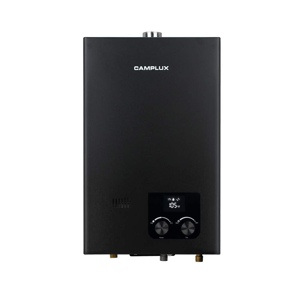 Camplux Tankless Water Heater - Black - 2.64 GPM