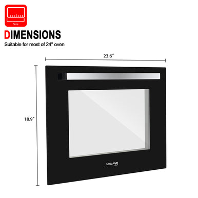 Gasland Chef Built-In Electric Oven - Transparent Door - Black