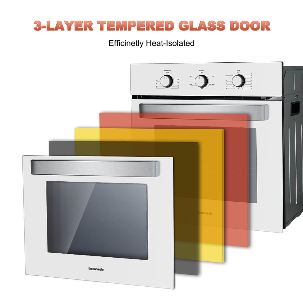 Thermomate 24'' Electric Single Wall Oven - 5 Cooking Functions