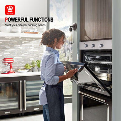 Gasland Chef Built-In Electric Oven - Transparent Door - Silvery