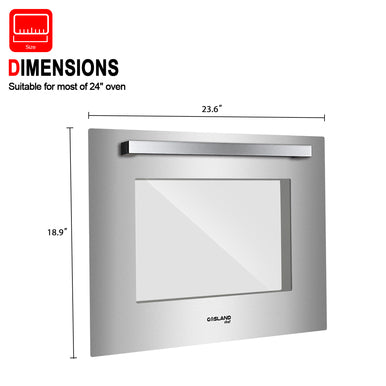Gasland Chef Built-In Electric Oven - Transparent Door - Silvery
