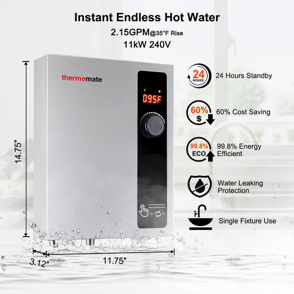 Thermomate Tankless Electric Water Heater - 240V/11kW