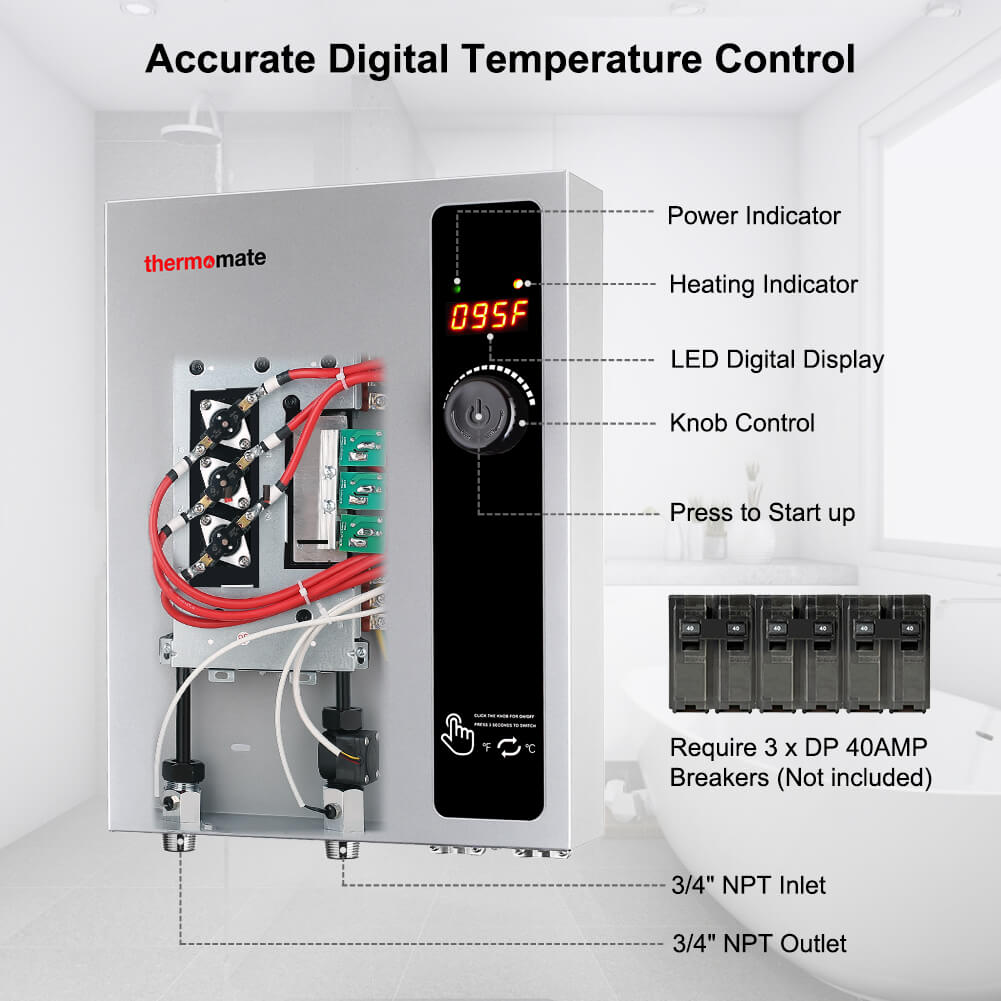 Thermomate Tankless Electric Water Heater - 240V/27kW