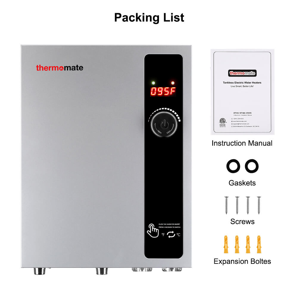 Thermomate Tankless Electric Water Heater - 240V/27kW