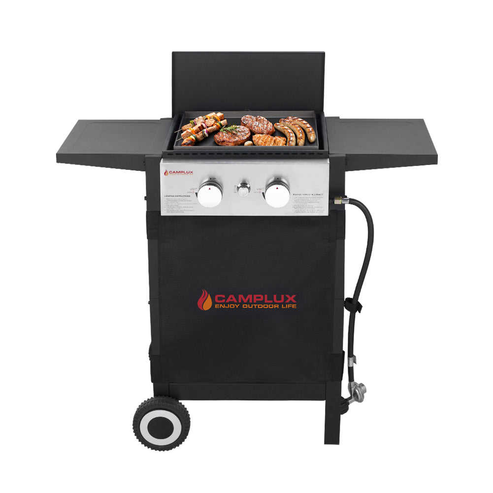 Camplux Outdoor Gas Griddle Grill Combo w/ 2 Burners