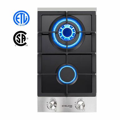 Gasland Chef 12'' Convertible Gas Cooktop - Black Tempered Glass